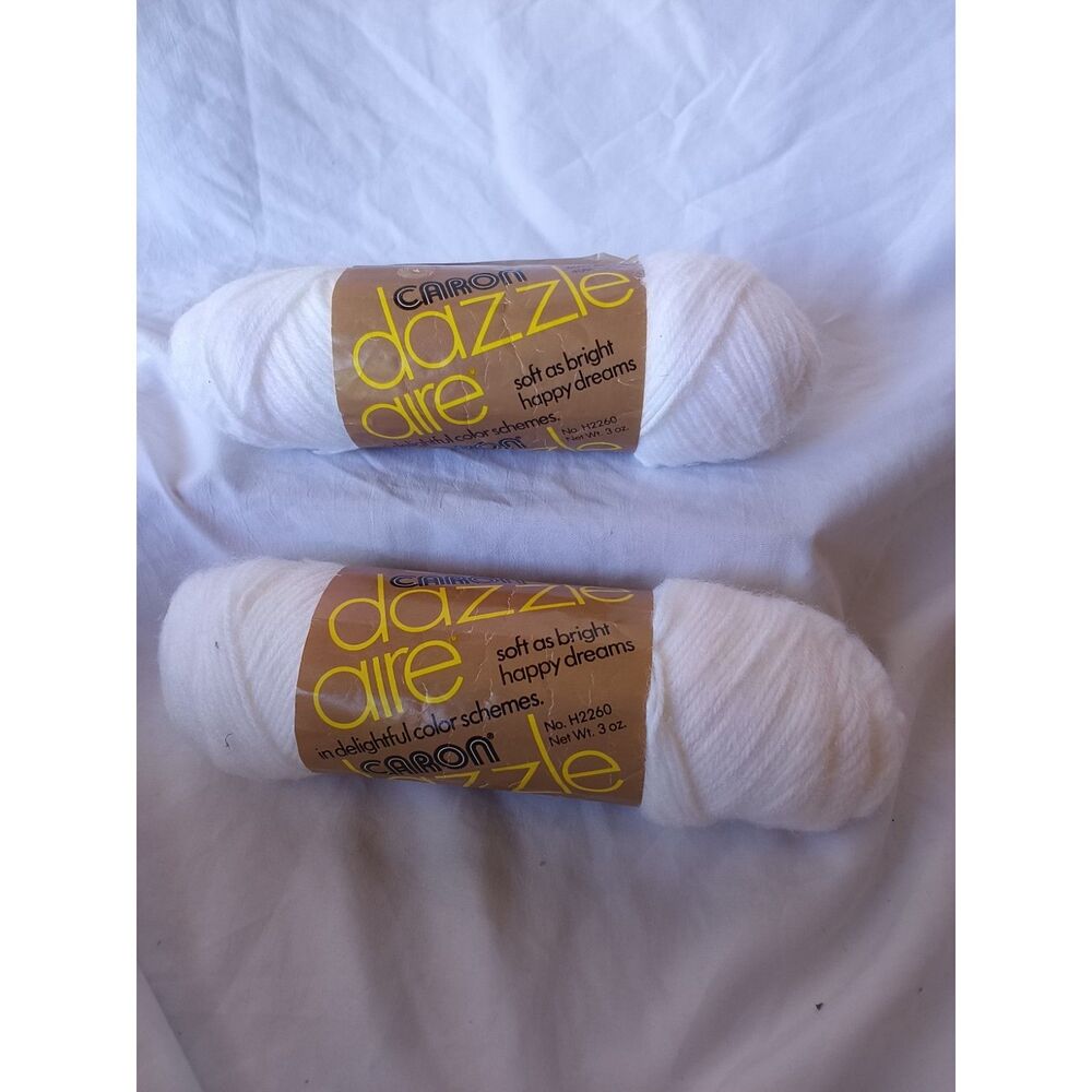 Caron Dazzle Aire White Yarn